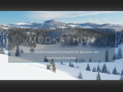 Mockathon project sreenshot