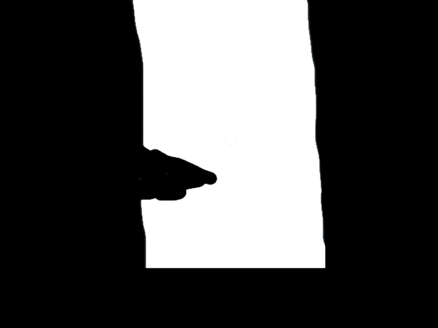 Greyscale mask to tell motion which pixels should be tracked and which should be ignored.